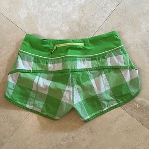 Lululemon speed shorts size 4 Gros Gingham Frond